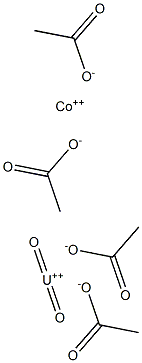 cobalt(II) uranyl acetate Structure