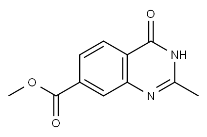 methyl 2-methyl-4-oxo-3,4-dihydroquinazoline-7-carboxylate Structure