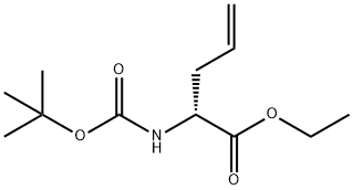 (2R)-2-tert-Butoxycarbonylamino-pent-4-enoic acid ethyl ester Structure