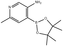 3-Amino-6-methylpyridine-4-boronic acid pinacol ester Structure