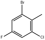 1-Bromo-3-chloro-5-fluoro-2-methyl-benzene Structure