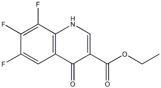 6,7,8-Trifluoro-1,4-dihydrogen-4-oxo-quinoline-3-carboxylate ethyl ester Structure