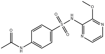 Acetamide, N-[4-[[(3-methoxy-2-pyrazinyl)amino]sulfonyl]phenyl]- Structure