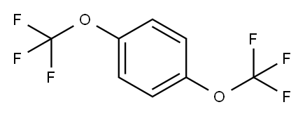 Benzene, 1,4-bis(trifluoromethoxy)- Structure