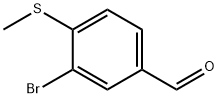 3-bromo-4-(methylsulfanyl)benzaldehyde Structure