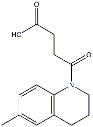 4-(6-methyl-3,4-dihydroquinolin-1(2H)-yl)-4-oxobutanoic acid Structure