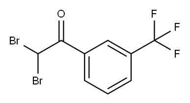 Ethanone, 2,2-dibromo-1-[3-(trifluoromethyl)phenyl]- Structure