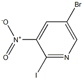 5-BROMO-2-IODO-3-NITROPYRIDINE Structure