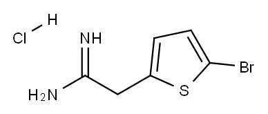 2-(5-Bromo-thiophen-2-yl)-acetamidine HCl Structure