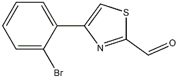 4-(2-BROMO-PHENYL)-THIAZOLE-2-CARBALDEHYDE Structure