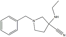 1-benzyl-3-(ethylamino)pyrrolidine-3-carbonitrile Structure