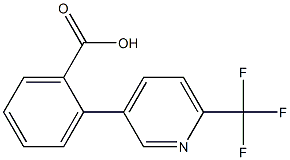 2-(6-(trifluoromethyl)pyridin-3-yl)benzoic acid Structure