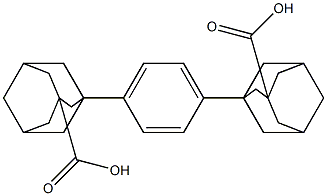 1,4-BIS(3-CARBOXY-1-ADAMANTYL)BENZENE Structure