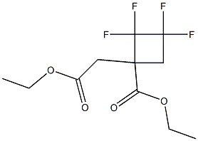 ETHYL 1-(2-ETHOXY-2-OXOETHYL)-2,2,3,3-TETRAFLUOROCYCLOBUTANECARBOXYLATE Structure