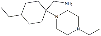 [4-ethyl-1-(4-ethylpiperazin-1-yl)cyclohexyl]methylamine Structure