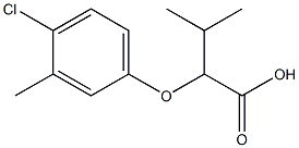 2-(4-chloro-3-methylphenoxy)-3-methylbutanoic acid Structure