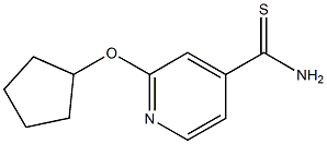 2-(cyclopentyloxy)pyridine-4-carbothioamide Structure