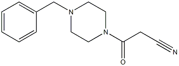 3-(4-benzylpiperazin-1-yl)-3-oxopropanenitrile Structure