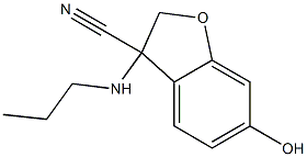 6-hydroxy-3-(propylamino)-2,3-dihydro-1-benzofuran-3-carbonitrile Structure