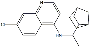 N-(1-{bicyclo[2.2.1]heptan-2-yl}ethyl)-7-chloroquinolin-4-amine Structure