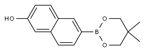 6-(5,5-Dimethyl-1,3,2-dioxaborinan-2-yl)-2-naphthol Structure