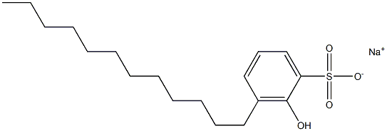2-Hydroxy-3-dodecylbenzenesulfonic acid sodium salt Structure