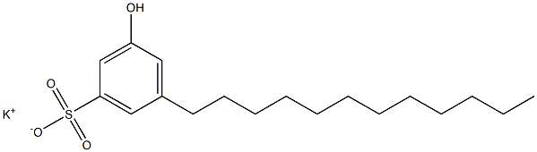 3-Hydroxy-5-dodecylbenzenesulfonic acid potassium salt Structure