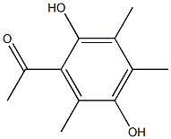 1-(2,5-Dihydroxy-3,4,6-trimethylphenyl)ethanone Structure