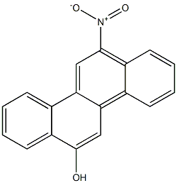 12-HYDROXY-6-NITROCHRYSENE Structure