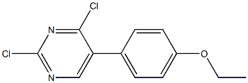 2,4-DICHLORO-5-(4-ETHOXYPHENYL)PYRIMIDINE Structure