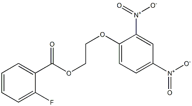 2-(2,4-dinitrophenoxy)ethyl 2-fluorobenzoate Structure