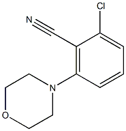 2-chloro-6-morpholinobenzonitrile Structure