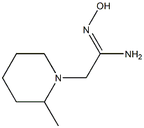 (1Z)-N'-hydroxy-2-(2-methylpiperidin-1-yl)ethanimidamide Structure