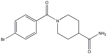 1-(4-bromobenzoyl)piperidine-4-carboxamide Structure