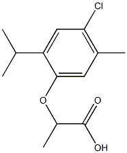 2-(4-chloro-2-isopropyl-5-methylphenoxy)propanoic acid Structure