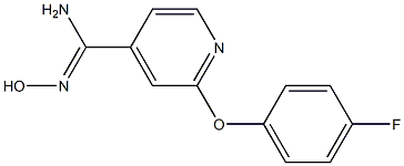 2-(4-fluorophenoxy)-N'-hydroxypyridine-4-carboximidamide Structure