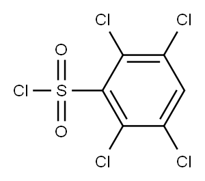 2,3,5,6-tetrachlorobenzene-1-sulfonyl chloride Structure