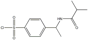 4-[1-(isobutyrylamino)ethyl]benzenesulfonyl chloride Structure