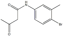 N-(4-bromo-3-methylphenyl)-3-oxobutanamide Structure
