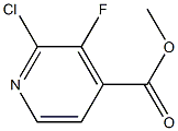 2-Chloro-3-fluoroisonicotinic acid methyl ester Structure