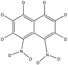 1,8-Diaminonaphthalene-d10 Structure