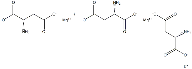 aspartic acid potassium magnesium salt Structure