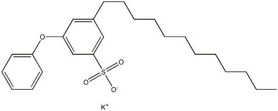 3-Phenoxy-5-dodecylbenzenesulfonic acid potassium salt Structure