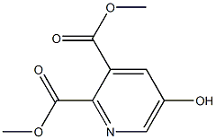 5-Hydroxypyridine-2,3-dicarboxylic acid dimethyl ester Structure