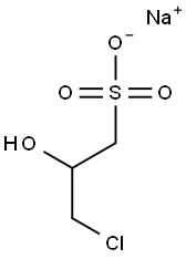 3-Chloro-2-hydroxypropanesulfonic acid, sodium salt Structure