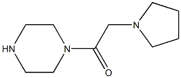 1-(pyrrolidin-1-ylacetyl)piperazine Structure