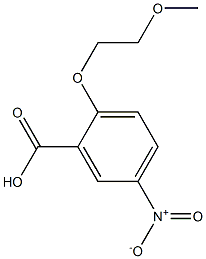 2-(2-methoxyethoxy)-5-nitrobenzoic acid Structure