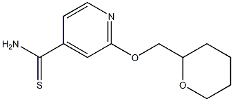 2-(tetrahydro-2H-pyran-2-ylmethoxy)pyridine-4-carbothioamide Structure