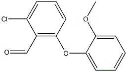 2-chloro-6-(2-methoxyphenoxy)benzaldehyde Structure