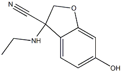 3-(ethylamino)-6-hydroxy-2,3-dihydro-1-benzofuran-3-carbonitrile Structure